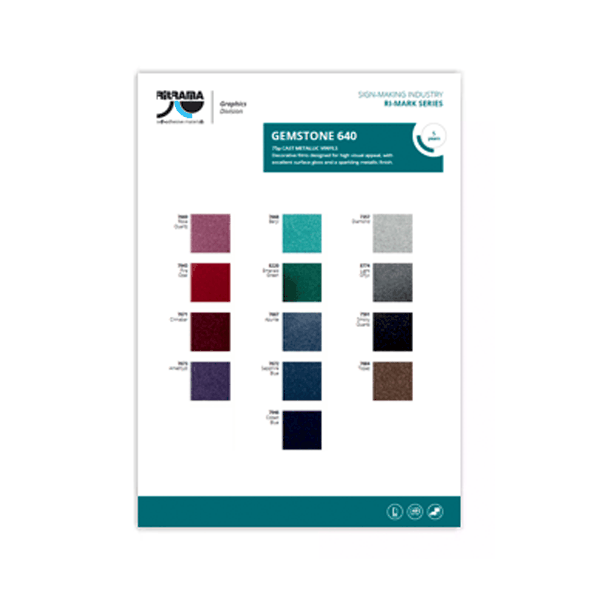 Ritrama Gemstone Colour Card